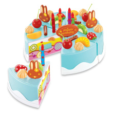 2015 High Quality Eco-Friendly Plastic DIY Fruit Cake Toy Cut and Play Food